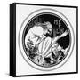 The Enchanter-Aubrey Beardsley-Framed Stretched Canvas