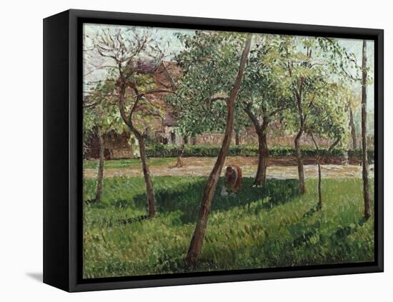 The Enclosure at Eragny, Un Clos a Eragny, 1895-Eugène Boudin-Framed Stretched Canvas