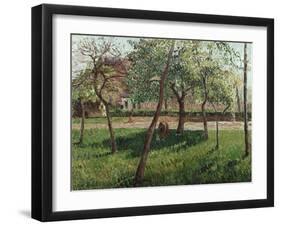 The Enclosure at Eragny, Un Clos a Eragny, 1895-Eugène Boudin-Framed Giclee Print