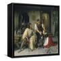 The Encounter at the Blacksmith's Shop, (From 'Kaethchen Von Heilbronn'), 1836-Wilhelm Nerenz-Framed Stretched Canvas