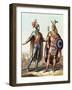 The Encounter Between Hernan Cortes and Montezuma II from "Le Costume Ancien Ou Moderne"-Gallo Gallina-Framed Giclee Print