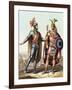 The Encounter Between Hernan Cortes and Montezuma II from "Le Costume Ancien Ou Moderne"-Gallo Gallina-Framed Giclee Print