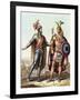 The Encounter Between Hernan Cortes and Montezuma II from "Le Costume Ancien Ou Moderne"-Gallo Gallina-Framed Giclee Print