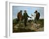 The Encounter (Bonjour M. Courbet), 1854-Gustave Courbet-Framed Giclee Print