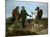 The Encounter (Bonjour M. Courbet), 1854-Gustave Courbet-Mounted Giclee Print