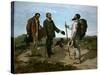 The Encounter (Bonjour M. Courbet), 1854-Gustave Courbet-Stretched Canvas