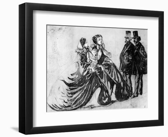 The Encounter-Constantin Guys-Framed Giclee Print