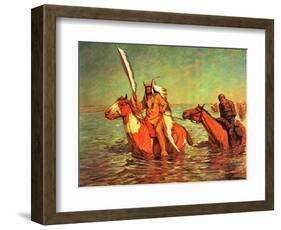 The End - Captured Bluecoat-Charles Shreyvogel-Framed Art Print