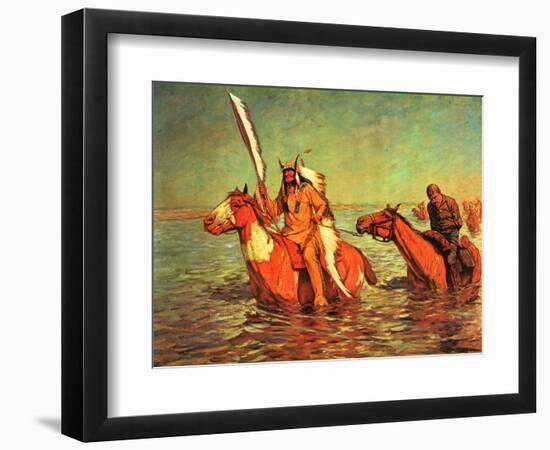 The End - Captured Bluecoat-Charles Shreyvogel-Framed Art Print