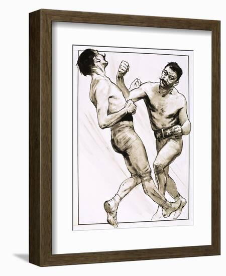 The End of an Era, King of the Bare-Knuckle Boxers, 1973-null-Framed Giclee Print