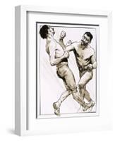 The End of an Era, King of the Bare-Knuckle Boxers, 1973-null-Framed Giclee Print