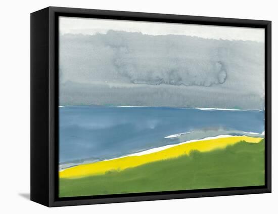The End of Bluff Beach Road-Rob Delamater-Framed Stretched Canvas
