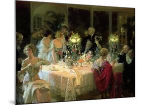 The End of Dinner, 1913-Jules-Alexandre Grn-Mounted Giclee Print
