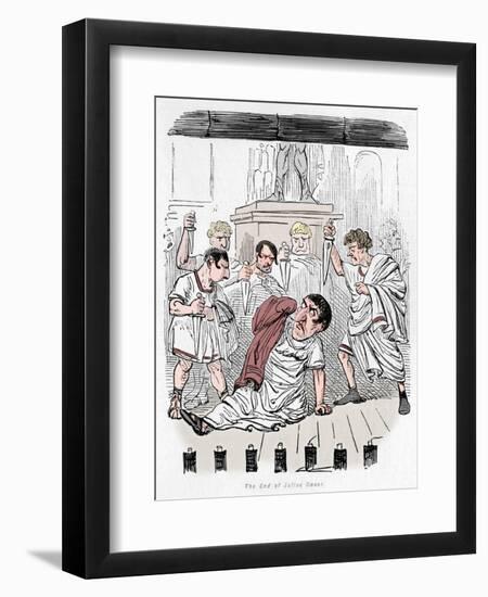 'The End of Julius Caesar', 1852-John Leech-Framed Premium Giclee Print