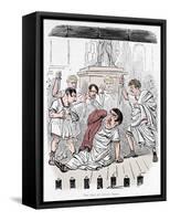 'The End of Julius Caesar', 1852-John Leech-Framed Stretched Canvas