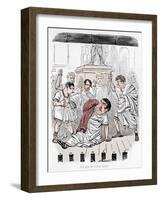 'The End of Julius Caesar', 1852-John Leech-Framed Giclee Print