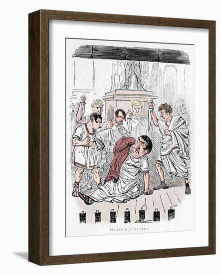 'The End of Julius Caesar', 1852-John Leech-Framed Giclee Print