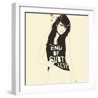 The end of Subtlety-Manuel Rebollo-Framed Art Print