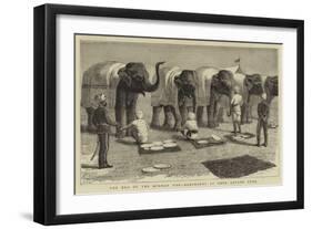 The End of the Afghan War, Elephants at Mess, Safaed Sung-Samuel Edmund Waller-Framed Giclee Print