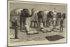 The End of the Afghan War, Elephants at Mess, Safaed Sung-Samuel Edmund Waller-Mounted Giclee Print