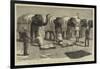 The End of the Afghan War, Elephants at Mess, Safaed Sung-Samuel Edmund Waller-Framed Giclee Print