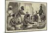 The End of the Afghan War, Tiffin with an Afghan Chief at Gandamak-null-Mounted Giclee Print