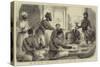 The End of the Afghan War, Tiffin with an Afghan Chief at Gandamak-null-Stretched Canvas