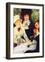 The End of The Breakfast-Pierre-Auguste Renoir-Framed Art Print