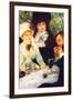 The End of The Breakfast-Pierre-Auguste Renoir-Framed Art Print