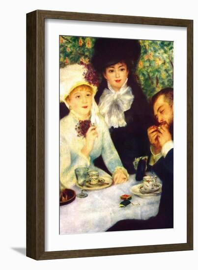 The End of The Breakfast-Pierre-Auguste Renoir-Framed Art Print