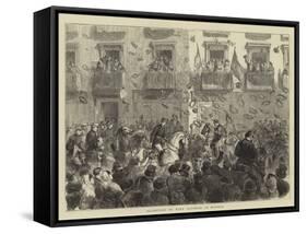 The End of the Carlist War, Reception of King Alfonso in Madrid-null-Framed Stretched Canvas