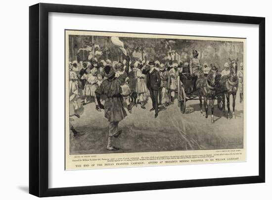 The End of the Indian Frontier Campaign-Frank Craig-Framed Giclee Print