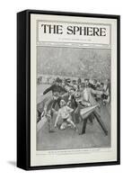 The End Of the Marathon Race - the Collapse Of Dorando in the Stadium'. the 1908 Olympic Games-null-Framed Stretched Canvas