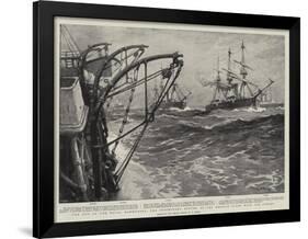 The End of the Naval Manoeuvres, the Triuphant Return of the Reserve Fleet with the Convoy-William T. Maud-Framed Giclee Print