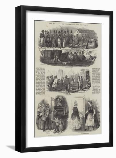 The End of the Season, 1846, Off to Paris-null-Framed Giclee Print