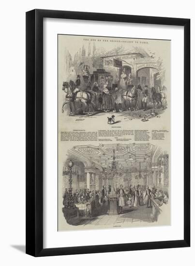 The End of the Season, 1846, Off to Paris-null-Framed Giclee Print