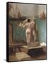The End of the Sitting, C.1896-Jean Leon Gerome-Framed Stretched Canvas