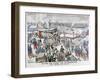 The End of the Strike by Dock Workers at the Port of Marseilles, France, 1904-null-Framed Giclee Print