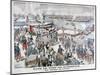 The End of the Strike by Dock Workers at the Port of Marseilles, France, 1904-null-Mounted Giclee Print