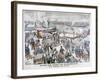 The End of the Strike by Dock Workers at the Port of Marseilles, France, 1904-null-Framed Giclee Print