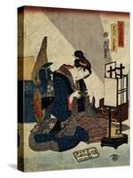 The End of the Twelfth Month (From the Series 'The Twelve Months), C1840-C1848-Ikeda Eisen-Stretched Canvas