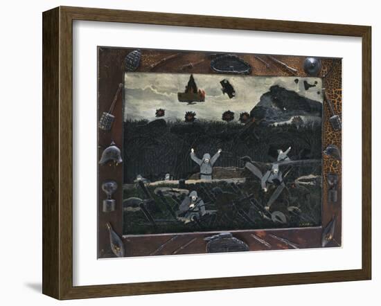 The End of the War: Starting Home, 1930-33 (Oil on Canvas)-Horace Pippin-Framed Giclee Print