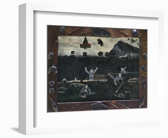 The End of the War: Starting Home, 1930-33 (Oil on Canvas)-Horace Pippin-Framed Giclee Print