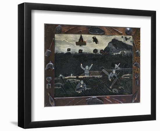 The End of the War: Starting Home, 1930-33 (Oil on Canvas)-Horace Pippin-Framed Premium Giclee Print