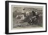 The End of the Zulu War, Hurdle Race by Basutos at the Camp in the Upoko Valley-John Charles Dollman-Framed Giclee Print