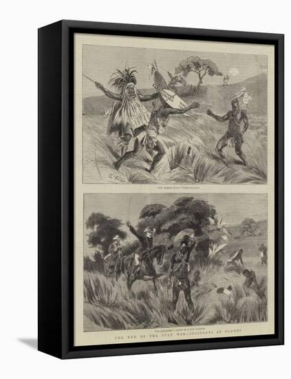 The End of the Zulu War, Incidents at Ulundi-Charles Edwin Fripp-Framed Stretched Canvas