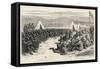 The End of the Zulu War, The Surrender of Native Chiefs to Sir G. Wolseley-Godefroy Durand-Framed Stretched Canvas
