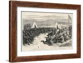 The End of the Zulu War, The Surrender of Native Chiefs to Sir G. Wolseley-Godefroy Durand-Framed Art Print