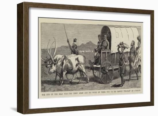 The End of the Zulu War-Charles Edwin Fripp-Framed Giclee Print