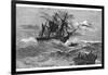 The 'Endeavour' on the Reef, Australia, 1770-null-Framed Giclee Print